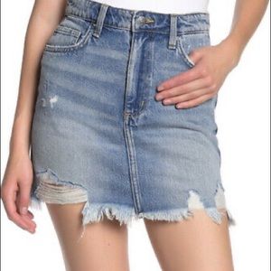 LEE Distressed Mini Jean Skirt